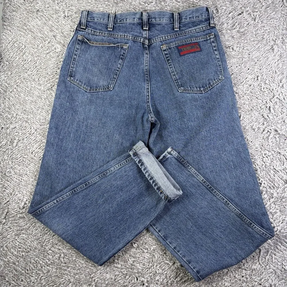 Wrangler 20x Jeans Mens 34x32 Blue Denim Workwear Utility Rancher Farmer Western